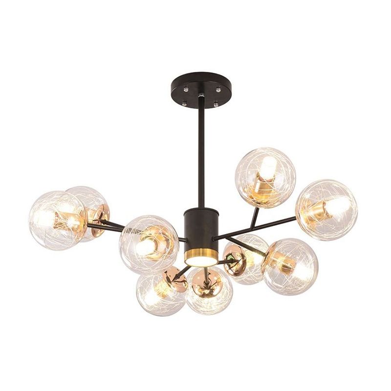 Contemporary Wrought Iron Hanging Chandelier Ceiling Hanging Light Fixture