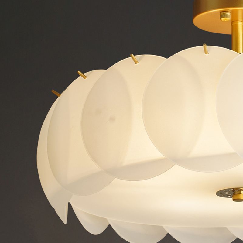 Modern Ceiling Light Glass Flush Mount Ceiling Light Fixture for Bedroom