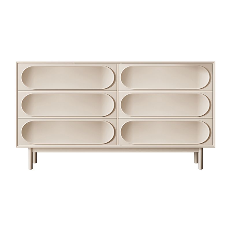 Ultra-Modern Double Dresser Birch Storage Chest Dresser for Bedroom