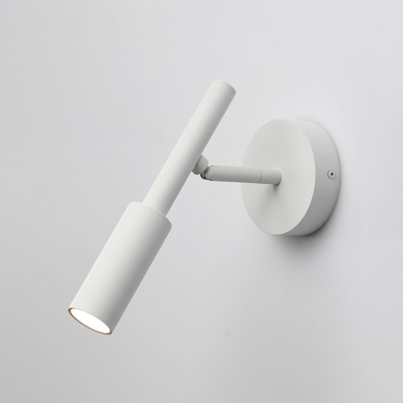 Luz de lectura rotativa de luz de pared metálica de estilo moderno para sala de estar de dormitorio de hotel