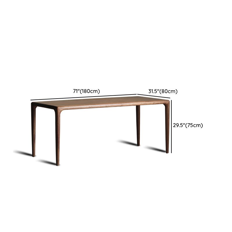 1/4/5 Piece Solid Wood Dining Room Table and Chair Set in Brown