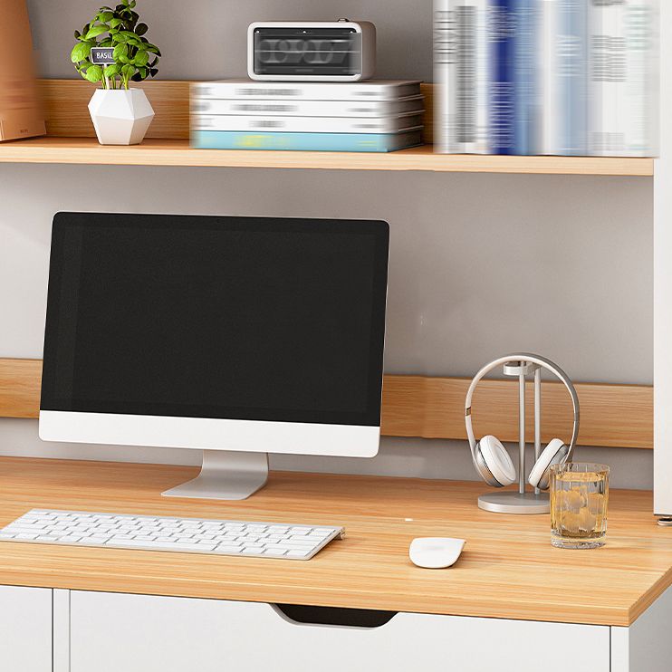 Doppel -Regalbuchregal zeitgenössischer Stil Open Back -Bücherregal für das Studienraum