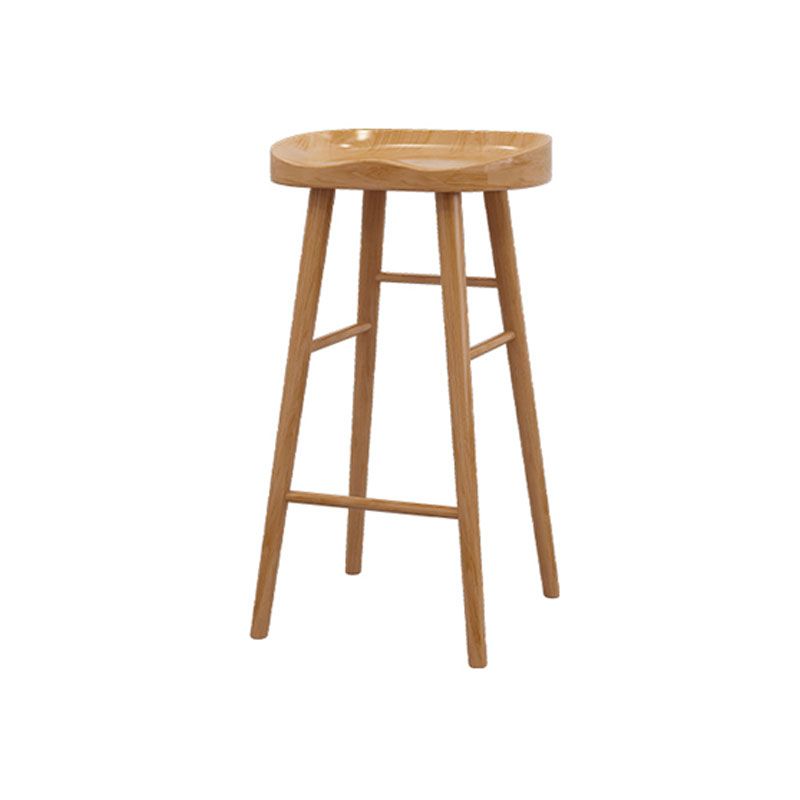 Modern Bar Table Set 1/6/11 Pieces Solid Wood Counter Table with Backless Stools