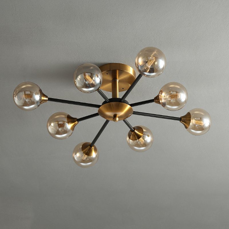 Glass Flush Mount Modern Style Flush Mount Lighting for Bedroom