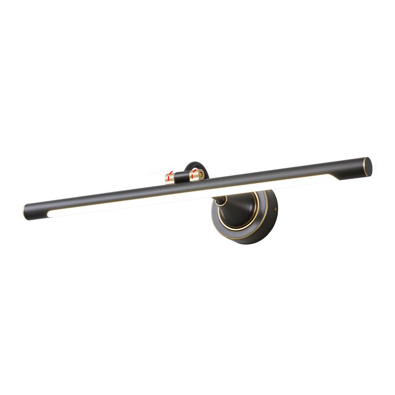 Metal Linear Shade Wall Sconce Modern Style Modern Single Mirror Specchio Apparecchiatura da parete