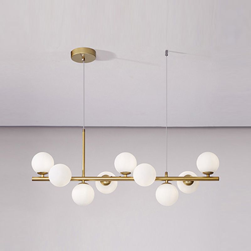 Luz de colgante de cabezal múltiple de estilo de isla de estilo simple moderno para sala de estar para sala de estar