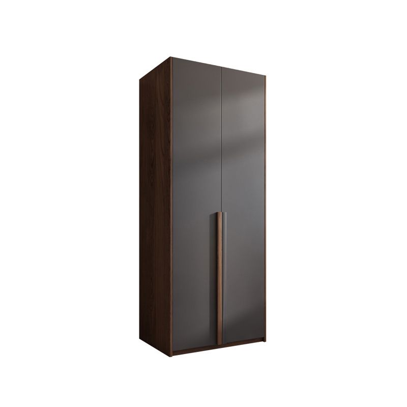 Hinged Wooden Wardrobe Closet with Drawer Modern Storage Cabinet