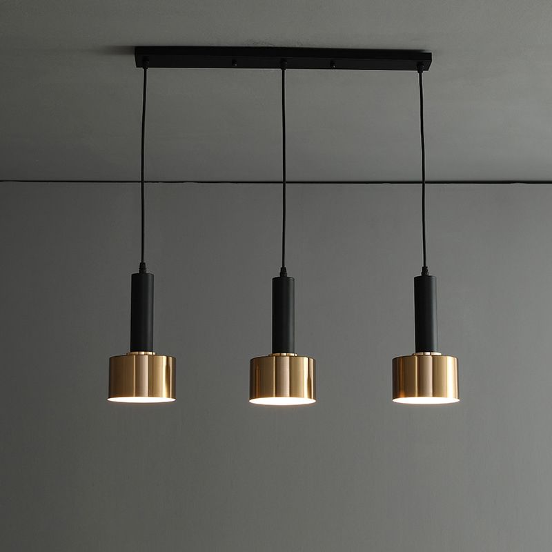 Brass Grenade Shaped Ceiling Light Simplicity 3 Heads Metallic Suspension Light Fixture