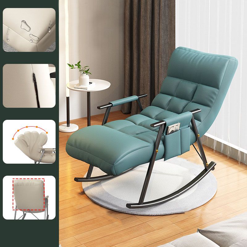 Bedroom and Balcony Single Simple Rocker Chair Waterproof Lazy Sofa Chair