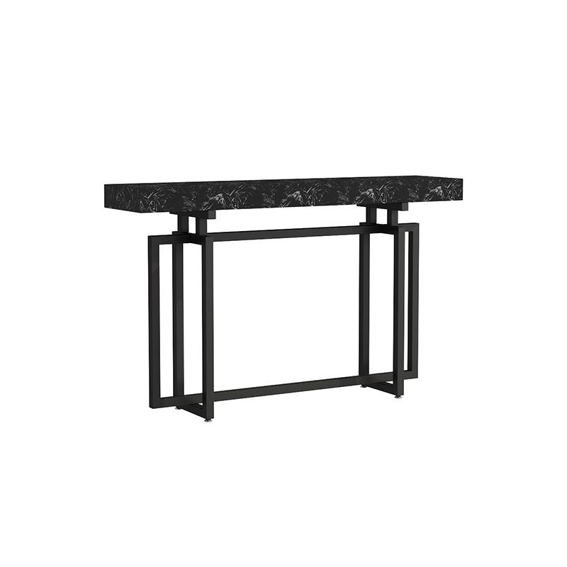 31.5" High Sofa Console Table with Marble Top Console for Hall