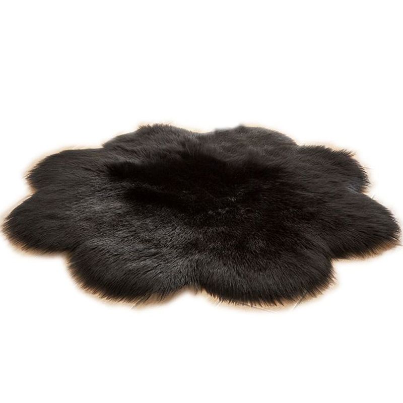Blumenmulti -Farben -Teppich Faux Pel