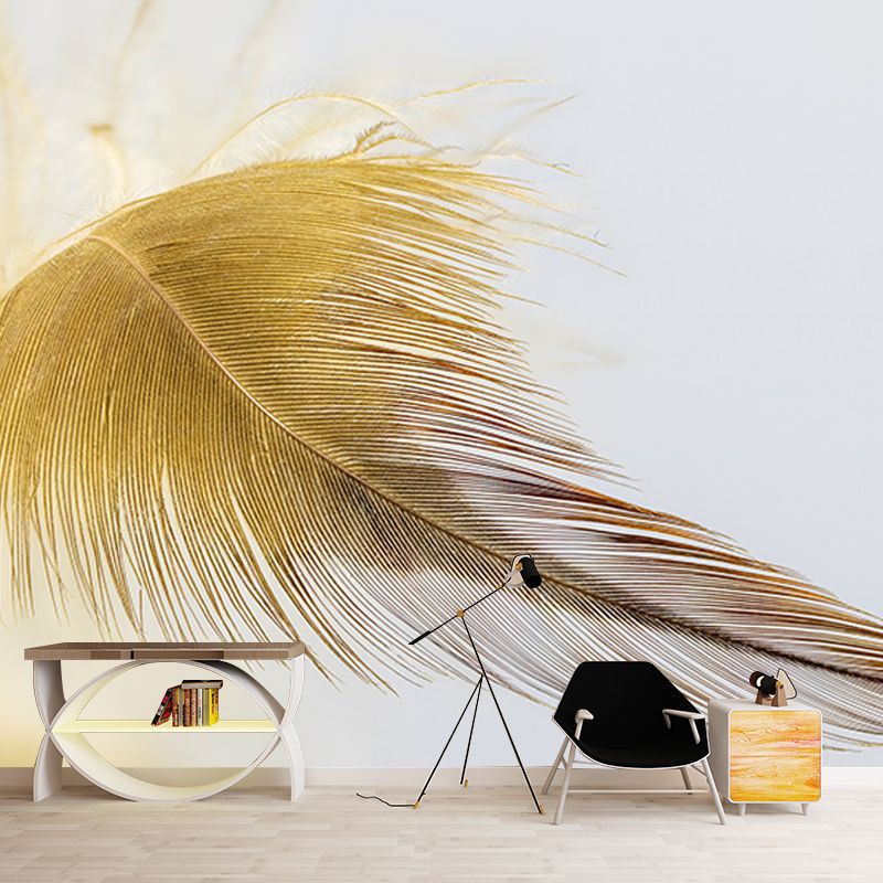 Feather Resistant Mural Wallpaper Environment Friendly Sleeping Room Wall Mural