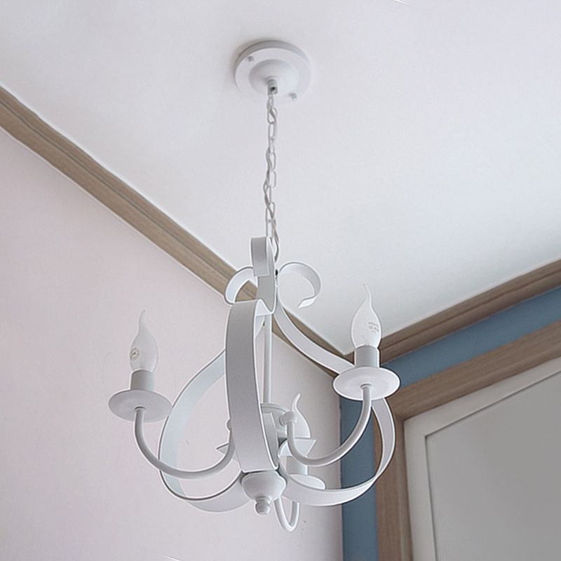 Lumières de lustre uniques traditionnelles Metal 3 Light suspension suspension