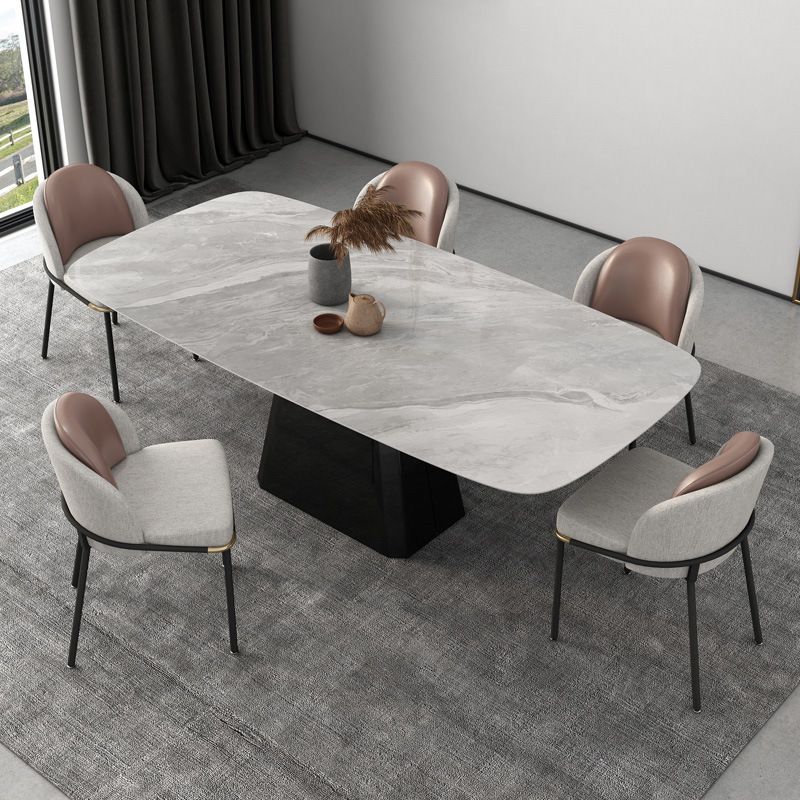 Modern Sintered Stone Dining Table Set 1/5/6/7 Pieces Dining Set for Home Use
