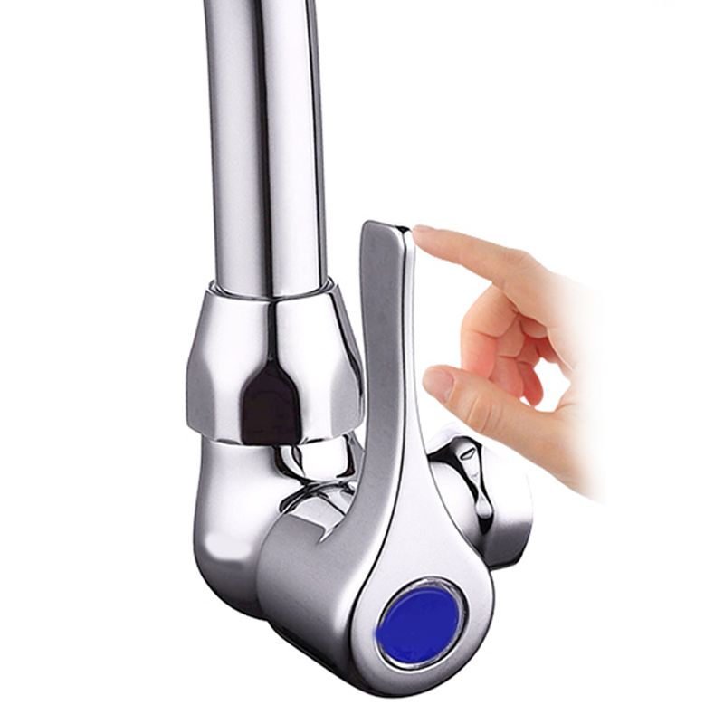 Contemporary Single Handle Kitchen Faucet Wall Mounted 1 Hold Bar Faucet