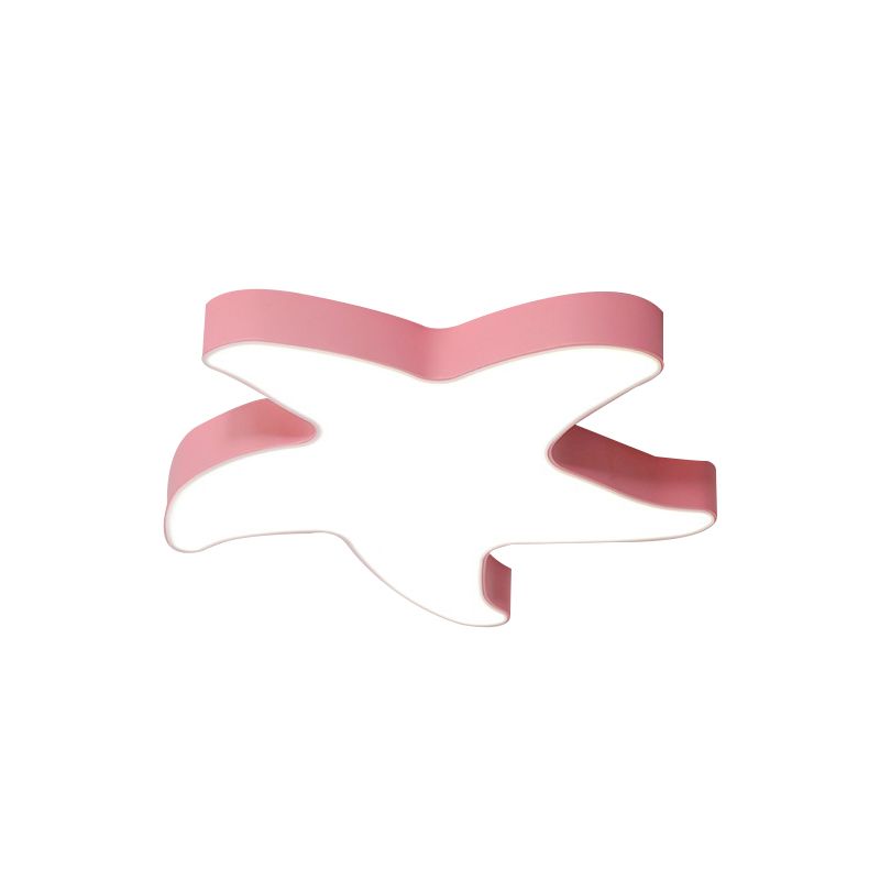 Lámpara de techo acrílica de color caramelo con montaje empotrado de estrella de mar Macaron Loft