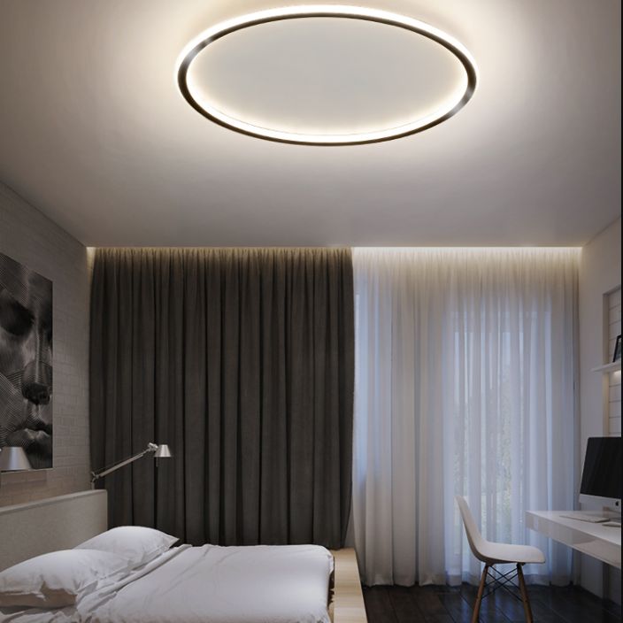 Lámpara empotrada LED ultrafina de 1 luz, nueva lámpara acrílica moderna de montaje en techo para dormitorio