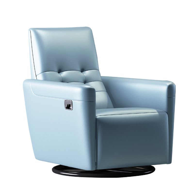 Genuine Leather Convertible Chair 29.52" L x 37.00" W x 40.15" H Armless Chair