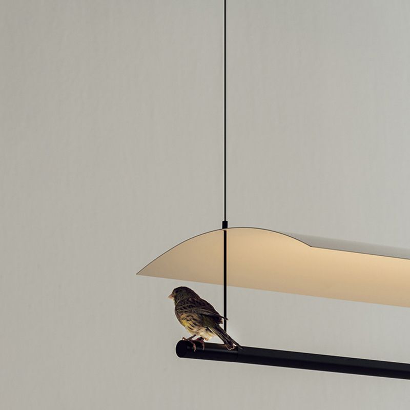 Paper Island Chandelier Lights Simplicity Metallic Chandelier Lighting Fixtures for Dining Table