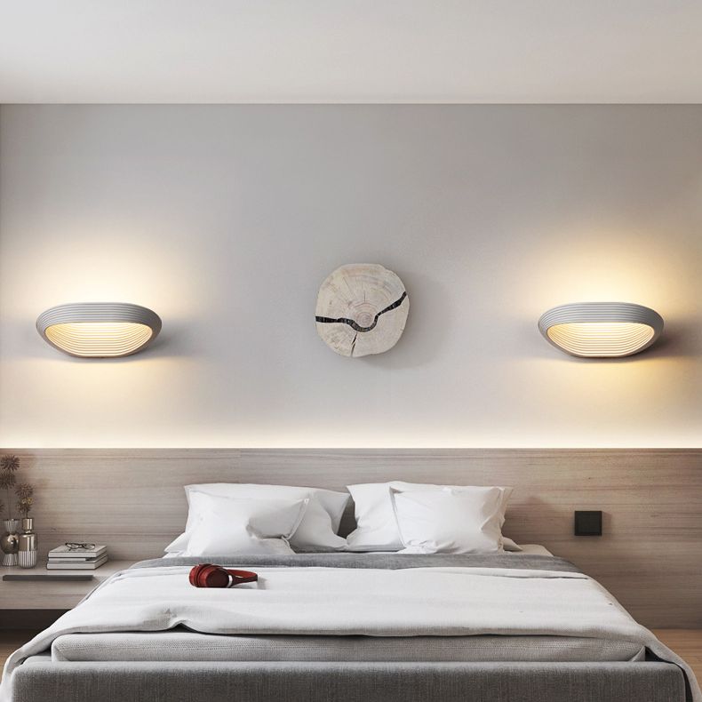 Nordic Style Minimalism LED Wall Lamp Creative Layered Metal Shaped Home Decorative Sconce Light for Bedroom