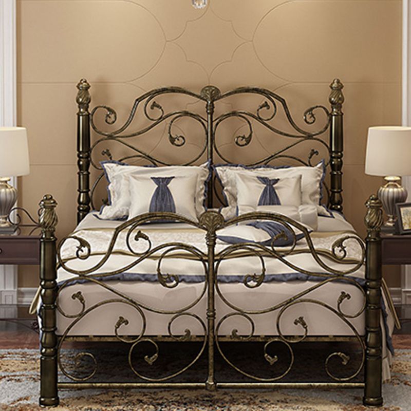 Industrial Standard Bed Metal Bed with Headboard and Footboard