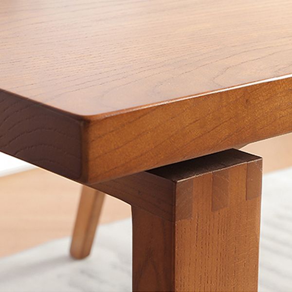 Modern Natural Dining Set 1/2/3/5 Pieces Rectangle Indoor Solid Wood Dinette Set