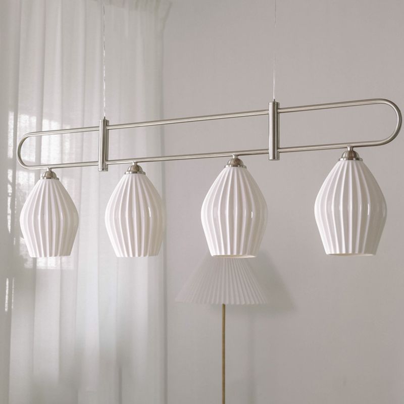 Ceramic Geometric Island Lighting Modern Pendant Light for Dining Room