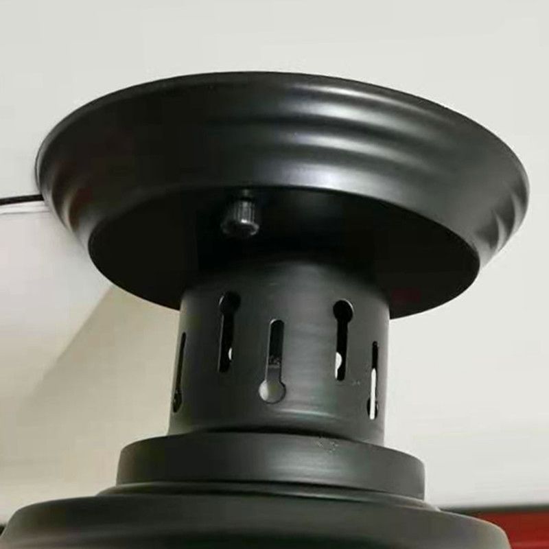 Luminaire semi-encastré en métal noir, plafonnier semi-encastré de style industriel pour grange