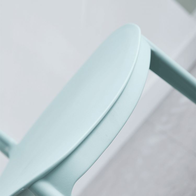 Plastic Scandinavian Armless Chair Open Back Indoor-Outdoor Chair