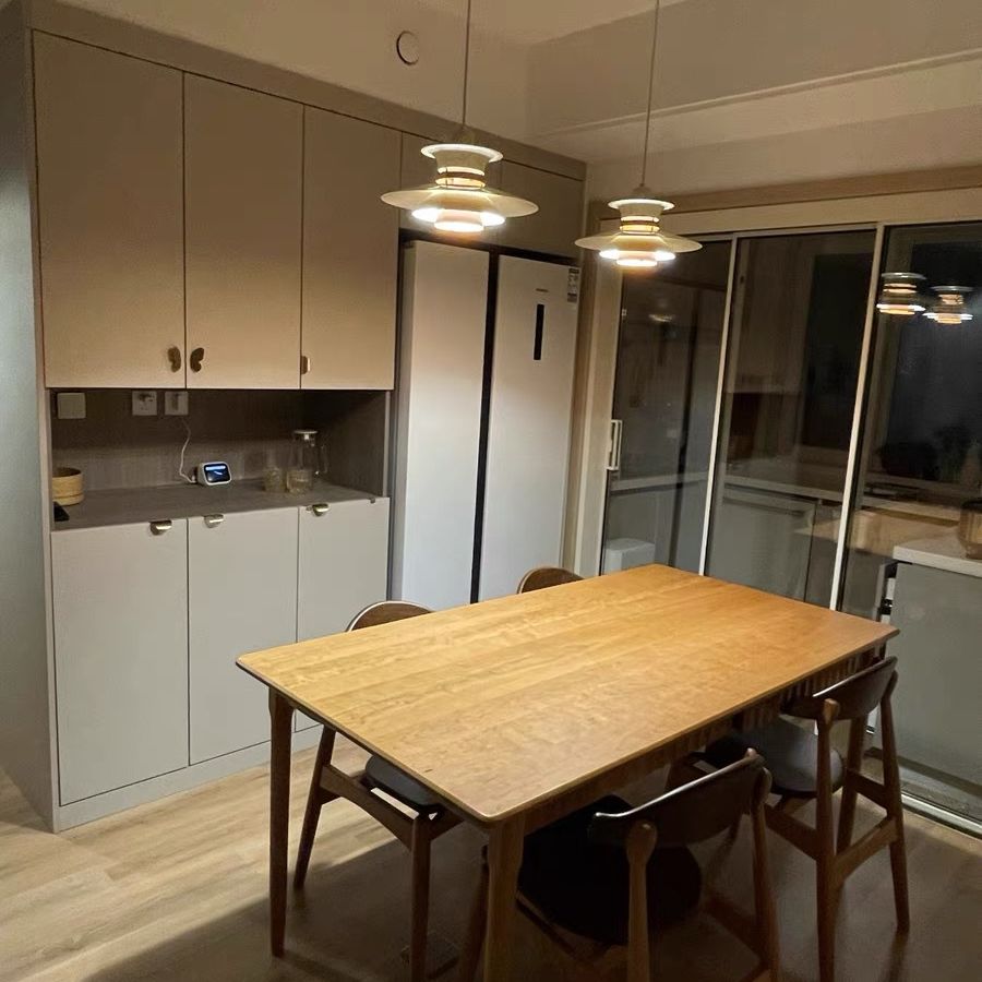 Simplicity Nordic Style Hanging Pendant Lamp, 2-Tier Zinc Single Pendant Lights for Living Room