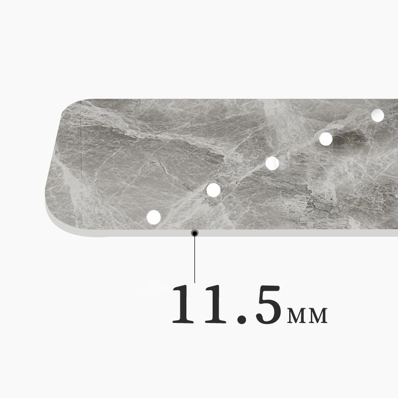 Metal and Slate Table Glam Style Home Rectangular Dining Table