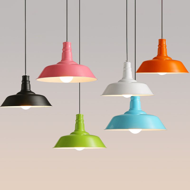 Moderne Macarons minimalistische Scheune Anhänger Leuchtmetall 1 Leichter Esszimmer Tisch Anhänger Beleuchtung