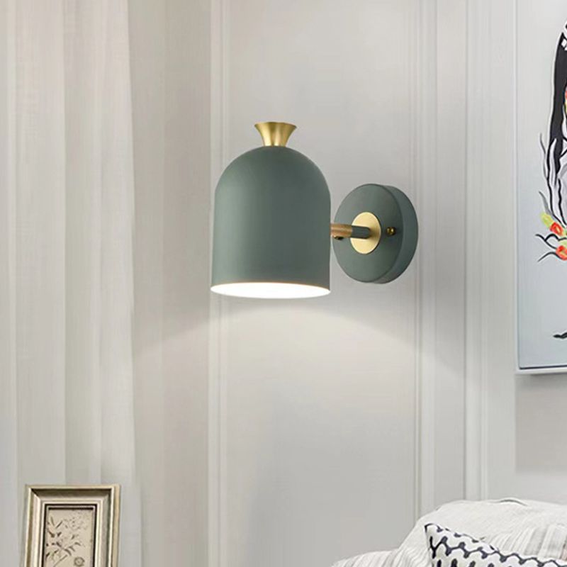 Modernism Macaron Wall Light Metal Done Shaded Lighting for Restaurant