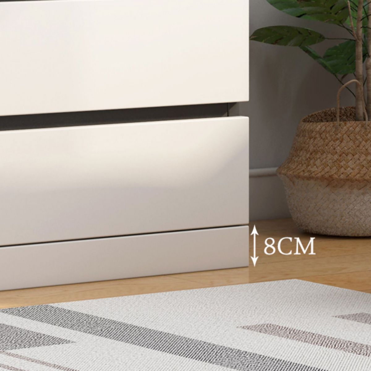 Wood Modern Storage Chest Dresser Vertical Dresser without Mirror