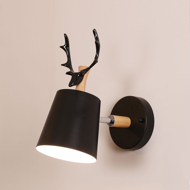 Modern Style Cylinder Sconce Light Fixtures Metal 1 Light Wall Mounted Lamps