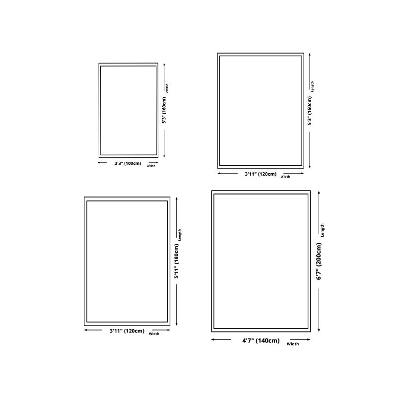 Modern Curve Lines Pattern Indoor Carpet Polyester Area Rug Washable Carpet for Home Decoration