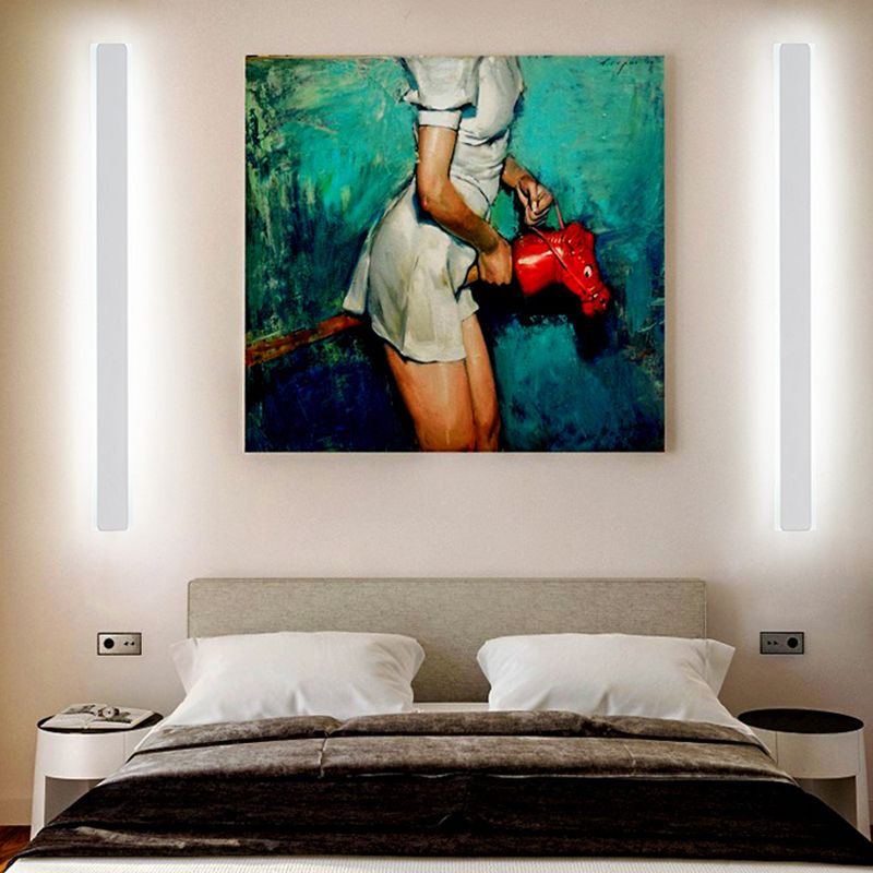 Linear Shape Metal Wall Sconce Modern Style 1- Light Wall Mount Light