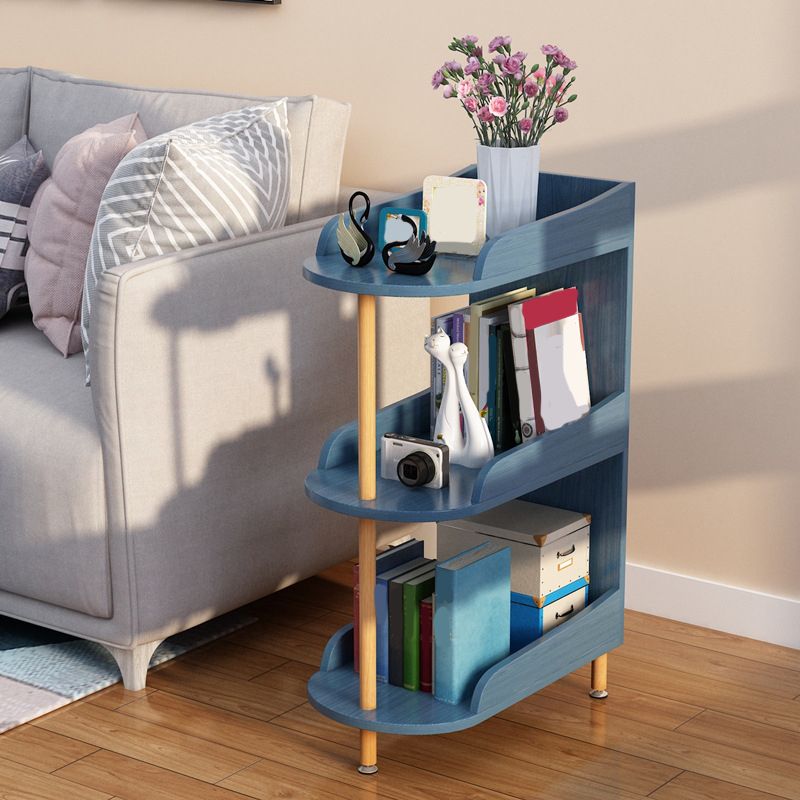 Engineered Wood Contemporary Shelf Bookcase Standard Open Bookcase