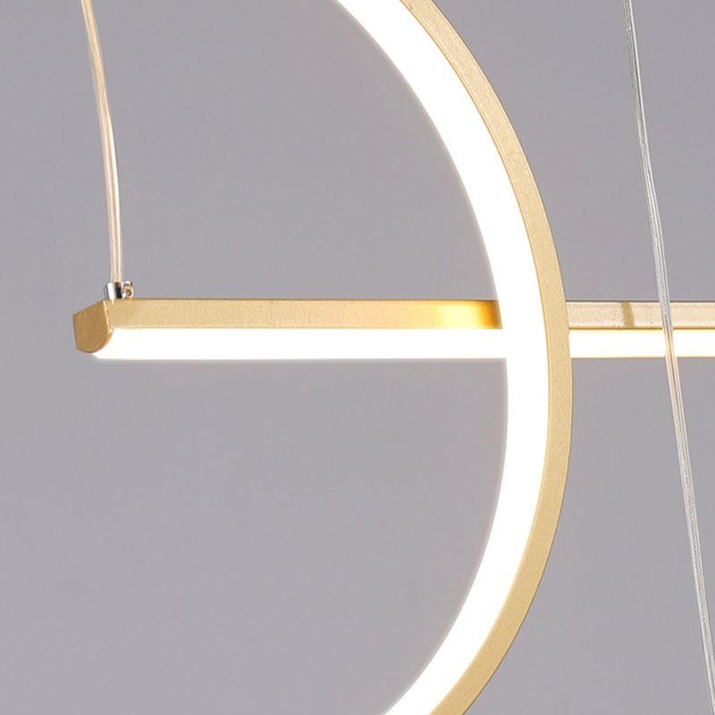 Modern Geometric Pendant Lighting Island Metals 3 Light Island Lights