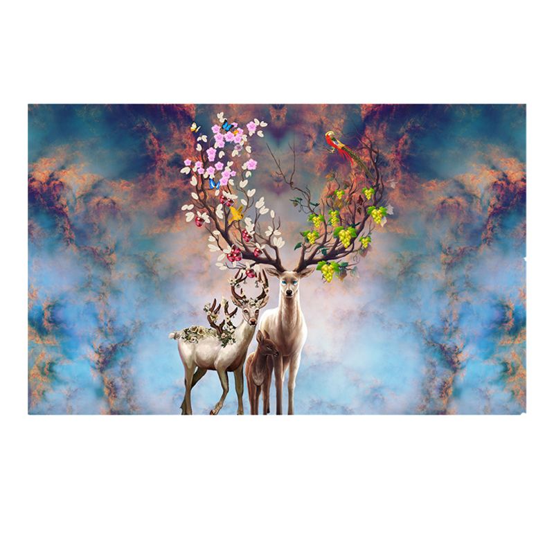 Fancy Modern Carpet Animals Pattern Polyester Area Rug Non-Slip Backing Rug for Home Decor