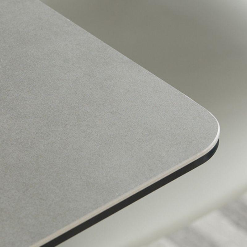 Modern Sintered Stone Dining Set Rectangle 1/2/5/7 Pieces Dining Room Table Set in Grey