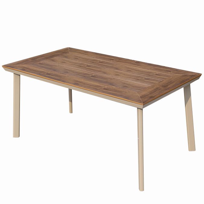 Rectangle Shape Dining Table Farmhouse Style Dining Set in Wood