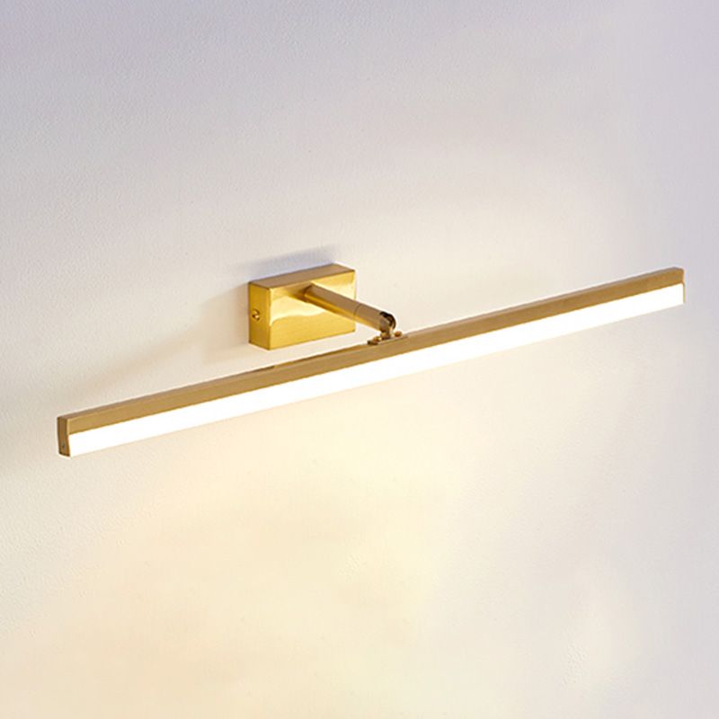 Brass LED Lamp Wall Mounted Vanity Lights for Bathroom Powder Room Washroom