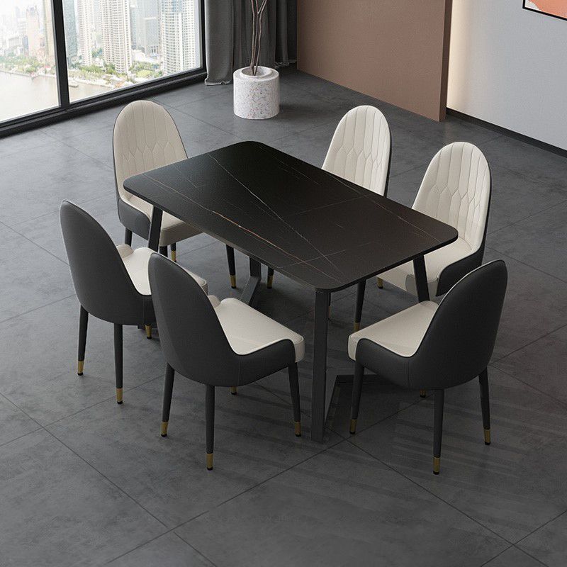 Modern 1/4/5/7 Pieces Dining Room Table Set Sintered Stone Dining Set