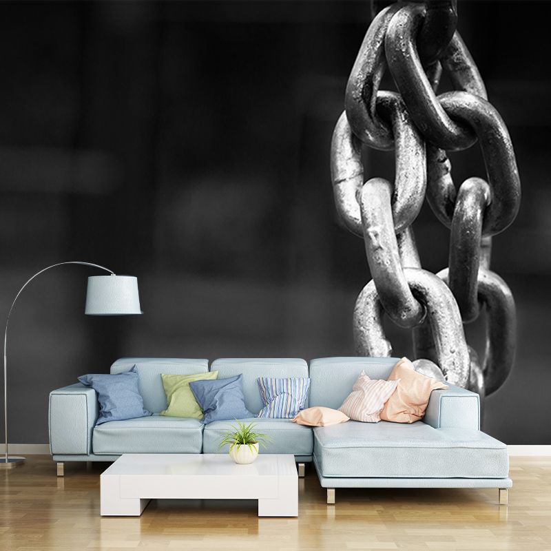 Metal Mural Industrial Style Wallpaper Horizontal Photography Living Room Wall Art