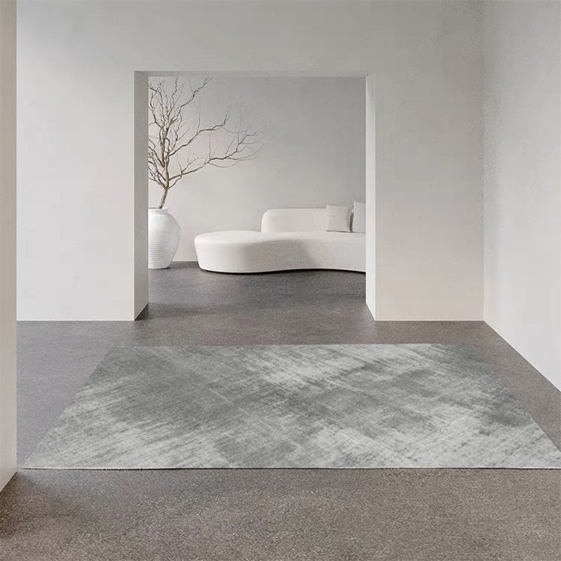 Dark Green Rug Polyester Solid Color Rug Washable Indoor Rug for Living Room