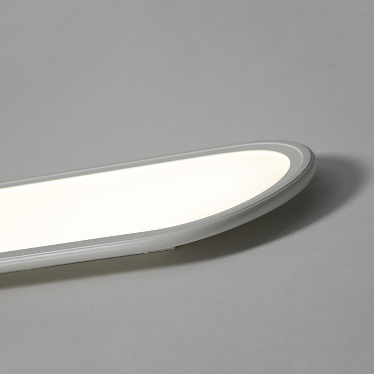 Oval Shape Metal Flush Ceiling Light Modern Style 1 Light Flush Mount Lighting