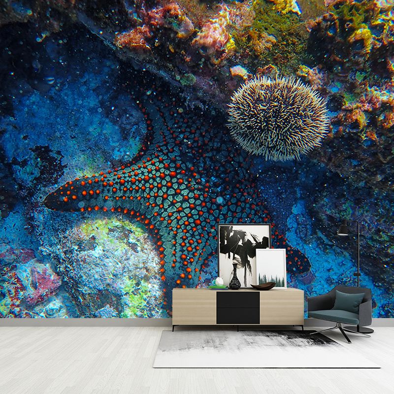 Horizontal Photography Undersea Mural Decorative Environment Friendly for Home