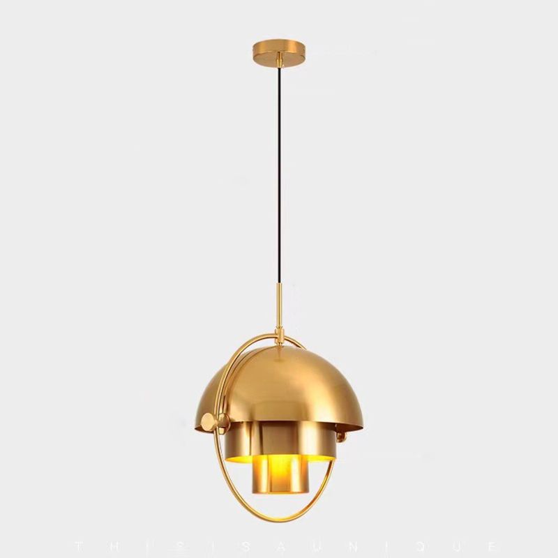 Gold Metal Hanging Light Postmodern Style Pendant Light Hanging Light for Coffee Shop