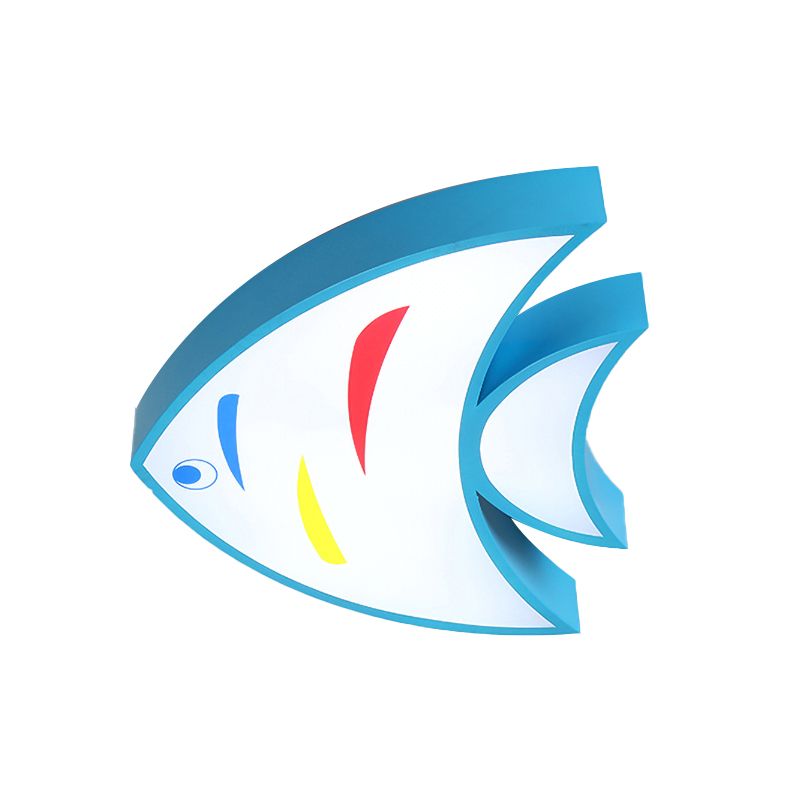 Lovely Bright-Colored Pendentif Light Fish Shaped Acrylic Hanging Light for Kindergarten Hallway